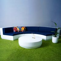 Salon demi circulaire modulaire